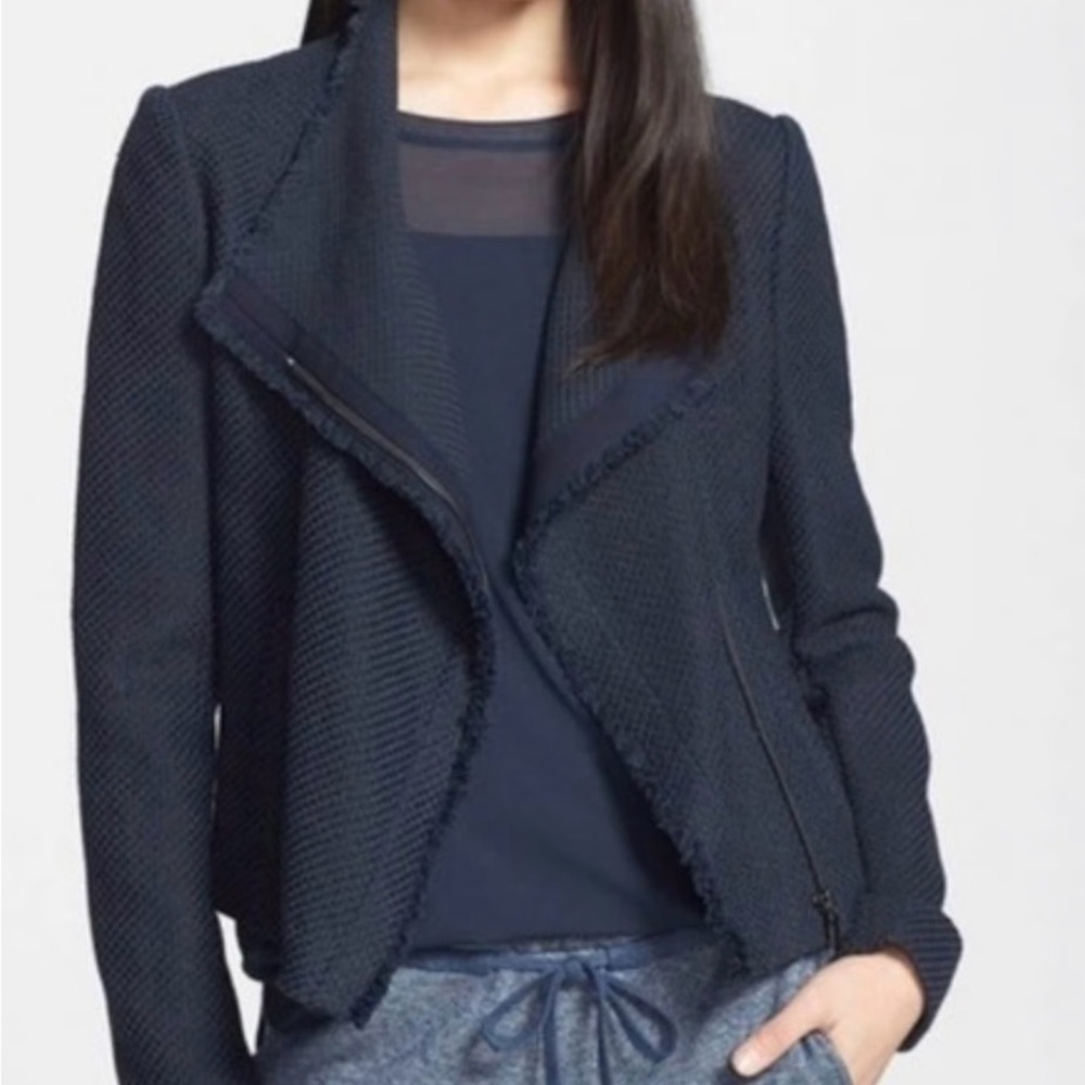 Vince Black Structured Blazer Formal Jacket